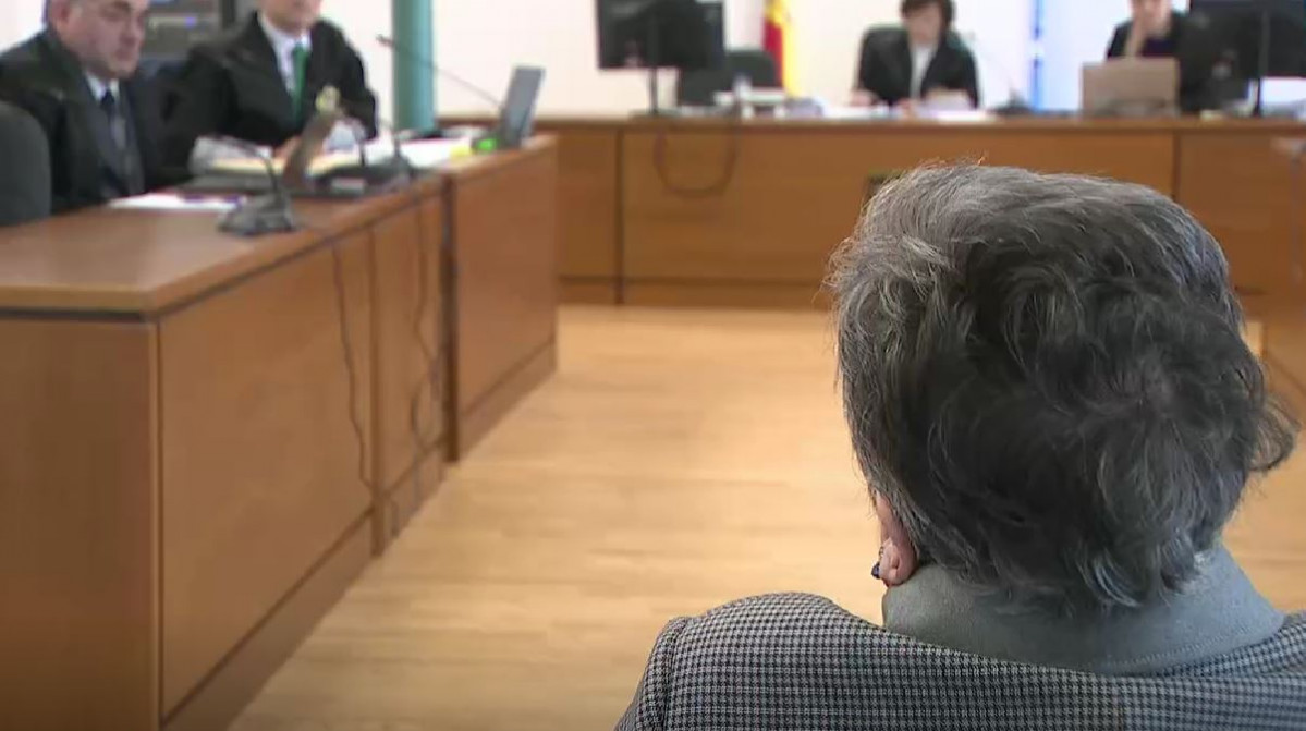 La mujer de Monfero acusada de asesinato en una imagen de la CRTVG