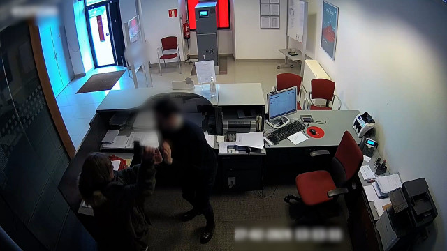 Imagen del momento del robo.