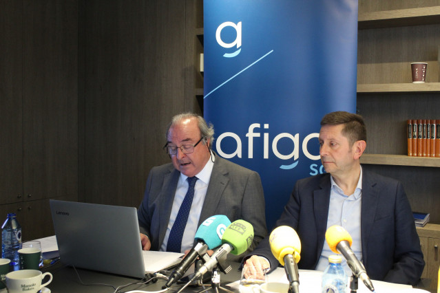 Presentación de los resultados de Afigal por parte de su presidente, Manuel Galdo, y su director, Manuel Alonso