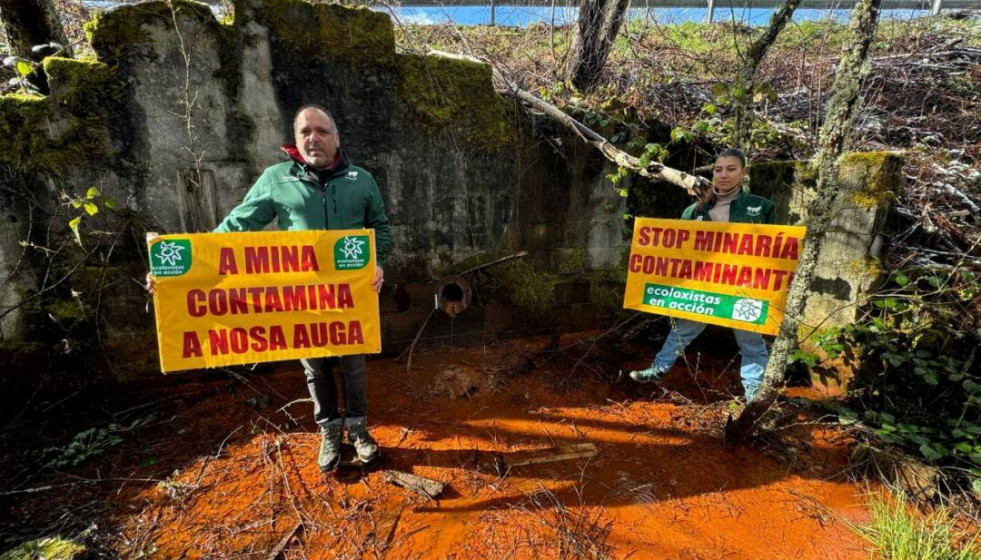 Ecoloxistas en Acción en la mina A Penouta en una imagen del colectivo
