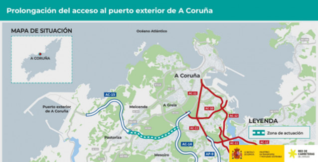 Mejora de accesos al puerto exterior de A Coruña