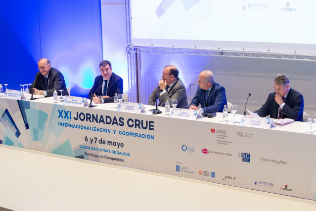 El conselleiro de Educación, Ciencia, Universidades e FP, Román Rodríguez, participa en la inauguración de las XXI Xornadas CRUE Internacionalización e Cooperación