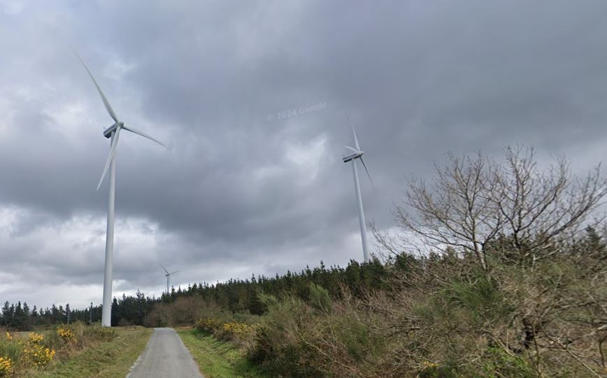Parque eu00f3lico Serra do Pu00e1ramo en una imagen de Google Street View