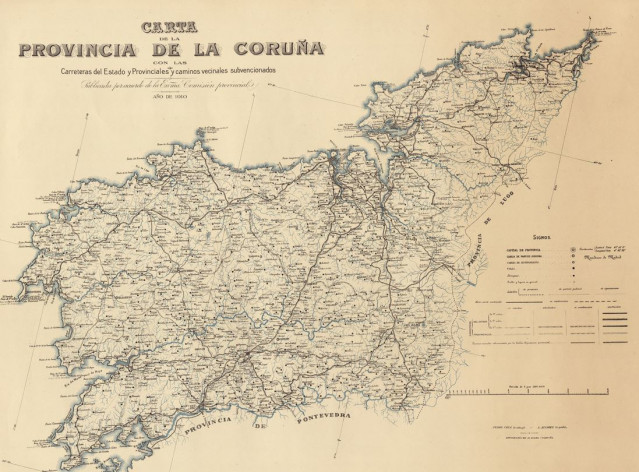 Cartografía de la provincia de A Coruña