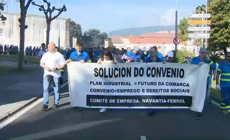 Encierro en Navantia Ferrol muestra que las inversiones no mejoraron aún la vida de los obreros