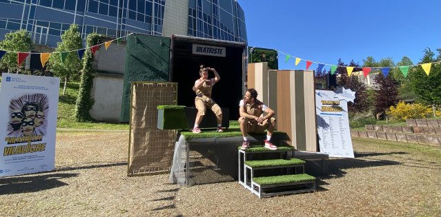 Representación de la pieza 'De Vilatriste a Vilalegre' en el Gaiás.