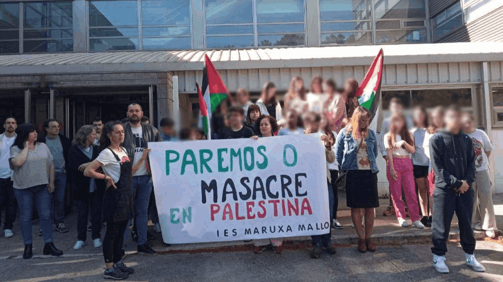 Acciu00f3n de Docentes con Palestina en una imagen del grupo