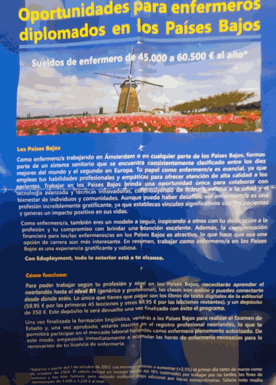 Folleto de Eduployment en la Facultad de Enfemeru00eda de la USC