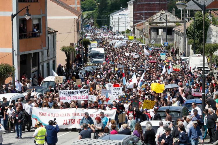 Todo listo para la gran cadena humana que rodeará la Xunta este domingo al grito de: “Altri no”