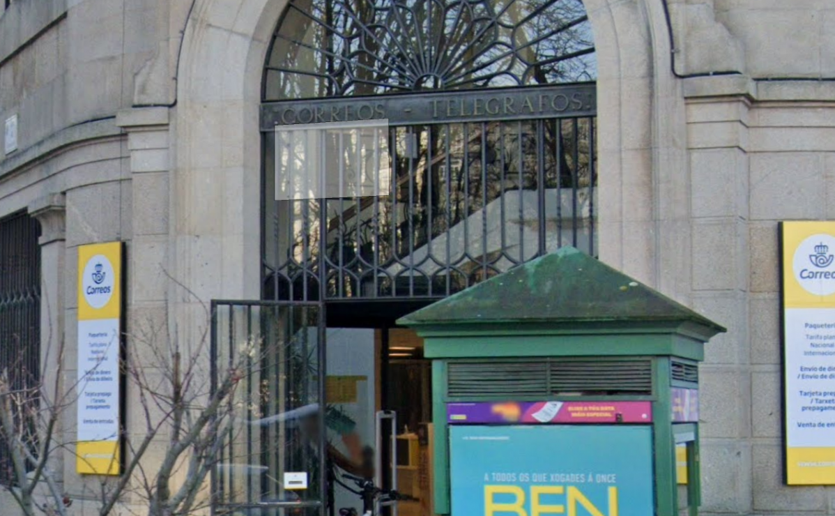 Correos en Vigo en una imagen de Google Street View