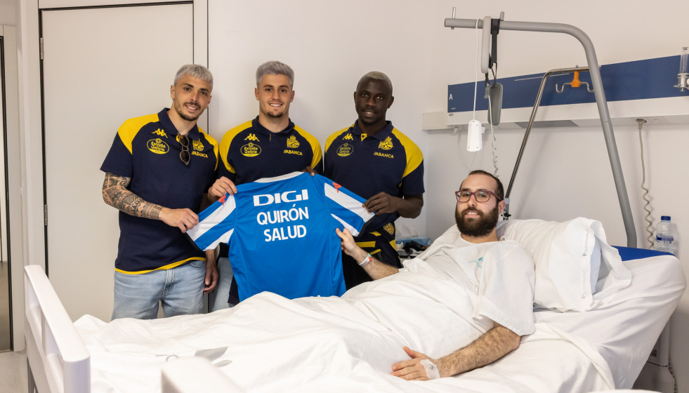 Visita del Deportivo a Quirónsalud A Coruña