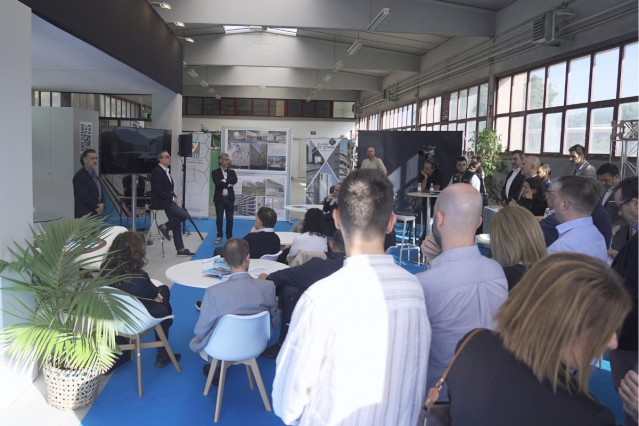 Reunión de presentación de la feria Stonegal al sector de la piedra natural de Galicia y España.