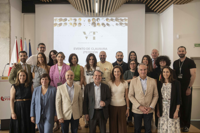 Acto de clausura de la II edición de la aceleradora ViaTextil, impulsada por Zona Franca de Vigo y Roberto Verino.