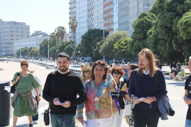 Pablo Fernández este lunes en Galicia.