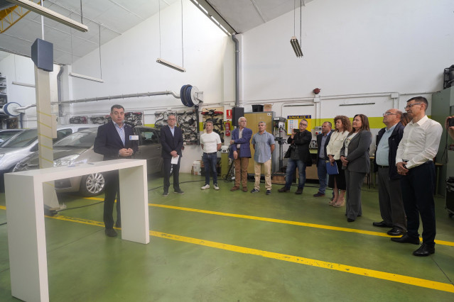 Visita del conselleiro Román Rodríguez al CIFP Valentín Paz Andrade de Vigo, a 4 de junio de 2024.