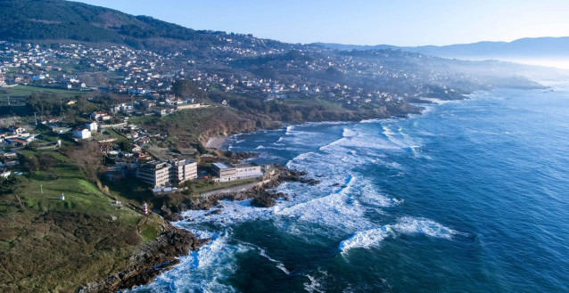 Vista aérea del Centro Oceanográfico del IEO en Vigo.