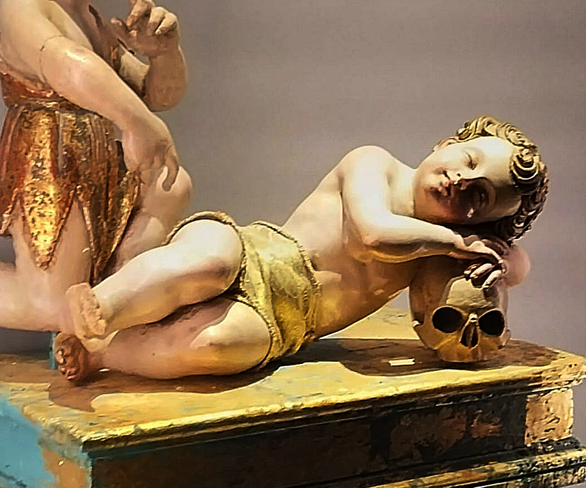 Figura de las edades del hombre en una imagen del Twitter de Juan Tascu00f3n