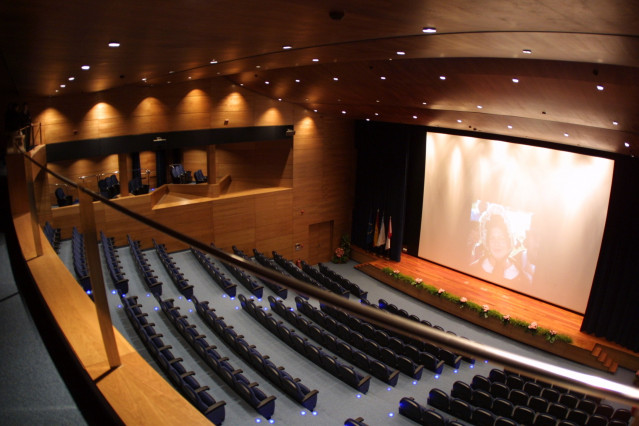Imagen del auditorio de la sede de Afundación en Vigo.