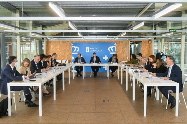 El conselleiro de Educación, Ciencia, Universidades e FP, Román Rodríguez, preside el Consello Galego de Universidades.