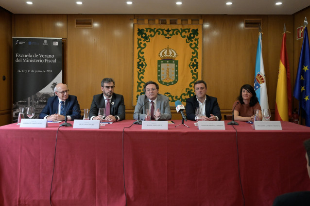 Clausura de un curso de la Escuela de Verano del Ministerio Fiscal con presencia, entre otras autoridades, del fiscal general del Estado, Álvaro García Ortiz