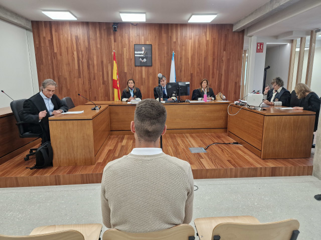 Imagen del condenado en la vista de conformidad.