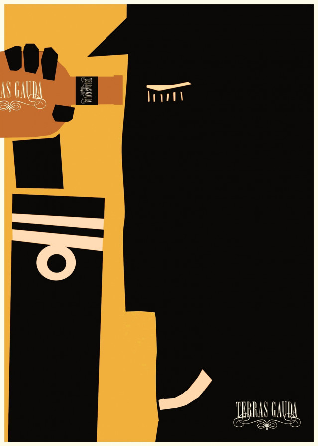 Cartel ganador de la 16ª Bienal Internacional de Cartelismo Terras Gauda-Concurso Francisco Mantecón, del polaco Dominik Jakubowski.