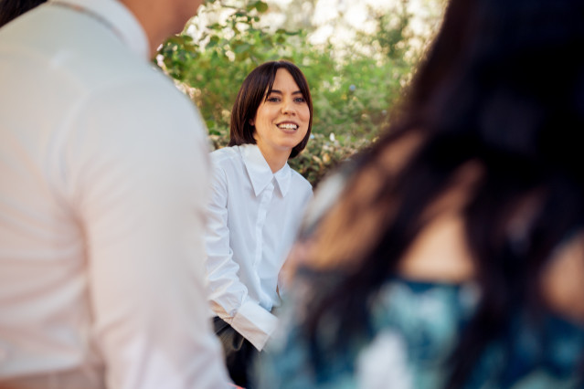 La ministra de Ciencia, Innovación y Universidades, Diana Morant, se reúne con investigadores del programa ATRAE, en el Real Jardín Botánico , a 24 de junio de 2024, en Madrid (España). El encuentro se enmarca como la primera iniciativa a nivel nacional p