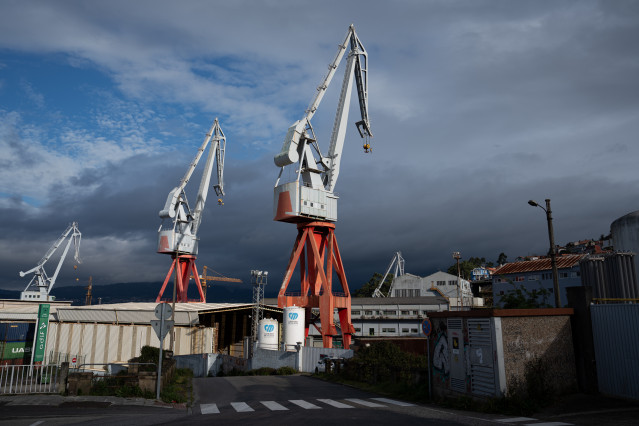 Archivo - Instalaciones de Astilleros San Andrés en Teis, a 14 de marzo de 2024, en Vigo, Pontevedra, Galicia, (España). Trabajadores del sector metalúrgico se han concentrado a las puertas de los distintos astilleros de la ciudad de Vigo en señal de cond