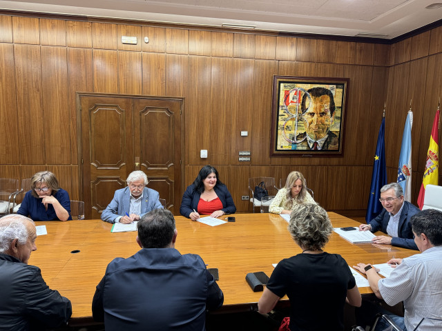 Junta de gobierno de la Diputación de Ourense presidida por Luis Menor.