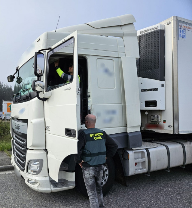 Camión interceptado.