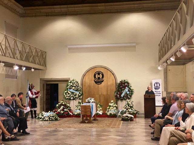 Capilla ardiente de Justo Beramendi