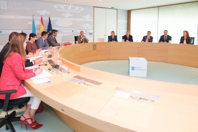 Reunión del Consello de la Xunta, 15 de julio de 2024, presidida por Alfonso Rueda.
