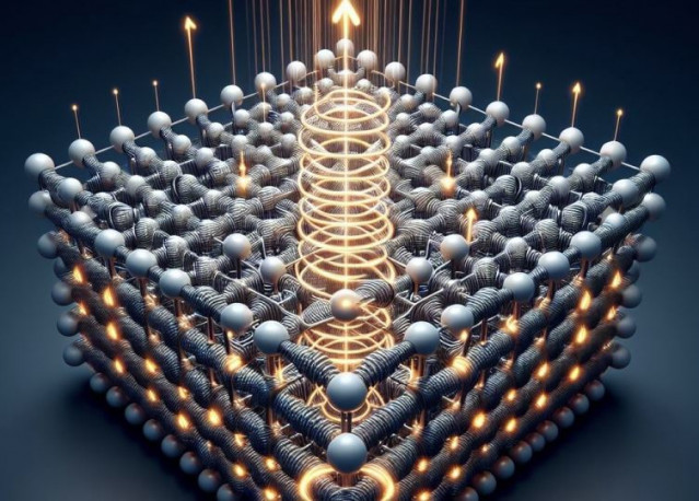 Archivo - La luz láser está polarizada circularmente, es decir, tiene forma de “sacacorchos”.
