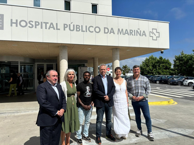 El conselleiro de Sanidade, Antonio Gómez Caamaño, visita el Hospital da Mariña, en Burela (Lugo).