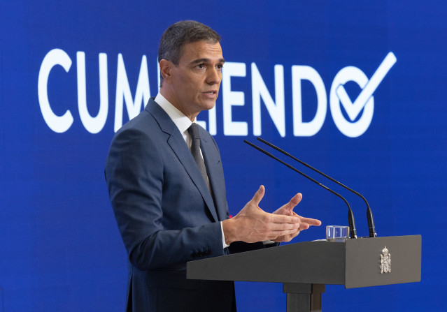 El presidente del Gobierno, Pedro Sánchez, comparece para hacer balance del curso político.