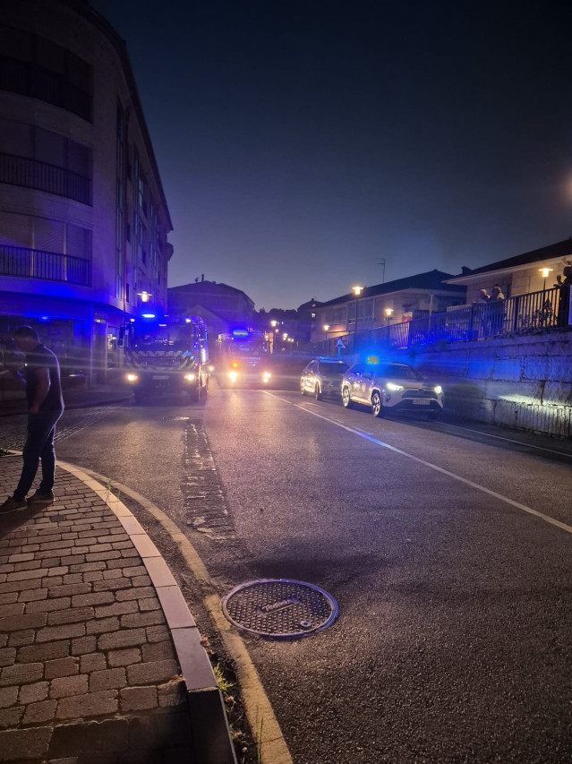 Imagen de los servicios de emergencia desplegados en la zona.