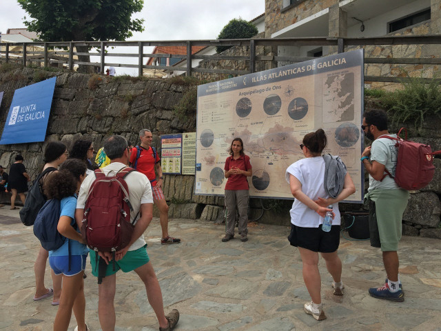 Participantes de una de las visitas guiadas.