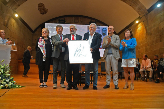 Acto de entrega del premio 'Celanova, Casa dos Poetas'