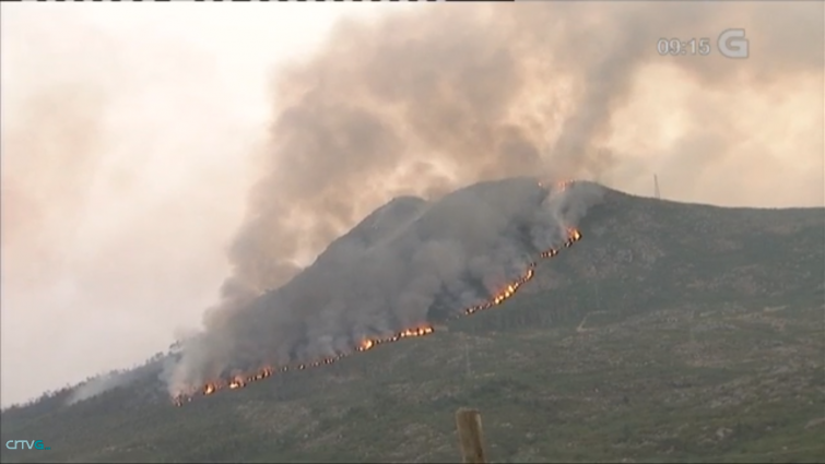 Las hectáreas quemadas desde el lunes superan las 5.700 y 9 fuegos siguen descontrolados