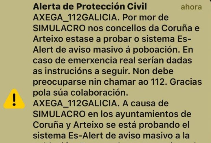 Captura del sistema de alerta de protecciu00f3n civil