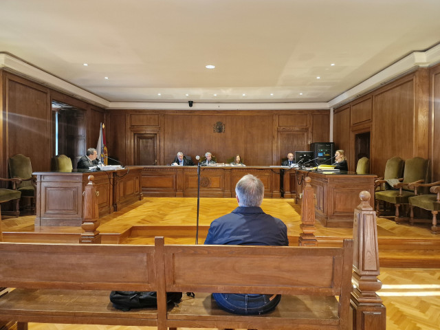 Imagen del acusado durante el juicio.