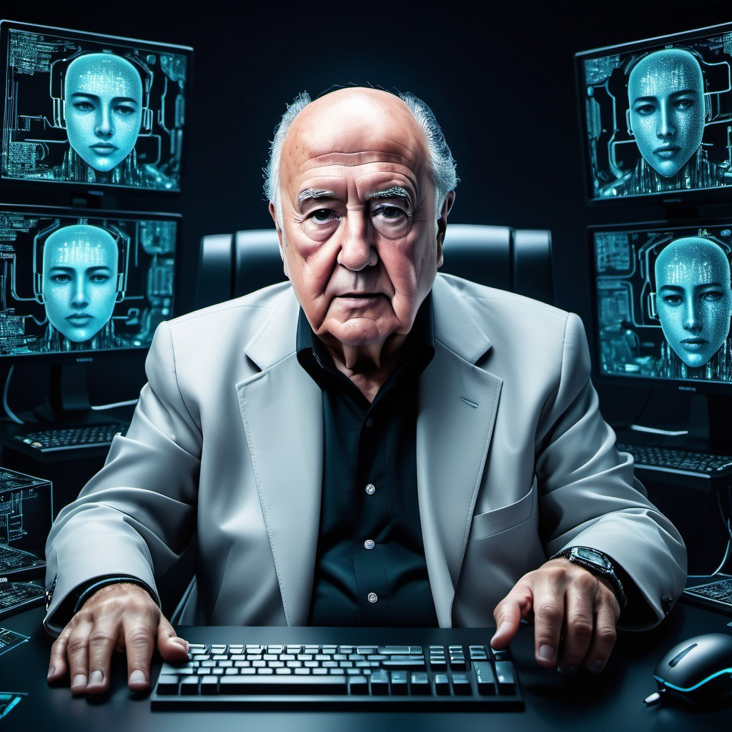 Imagen del empresario gallego mu00e1s rico Amancio Ortega creada mediante inteligencia artificial