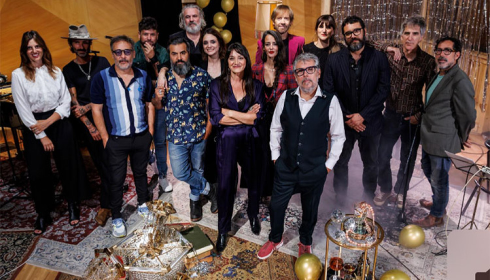 Guadí Gallego e Iván Ferreiro y el elenco de Cuento de Hadas en Madrid