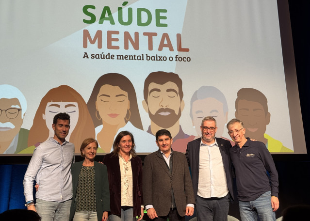 El delegado del Gobierno, Pedro Blanco, en la clausura del Foro 'A Saúde mental baixo foco' celebrado en Ames