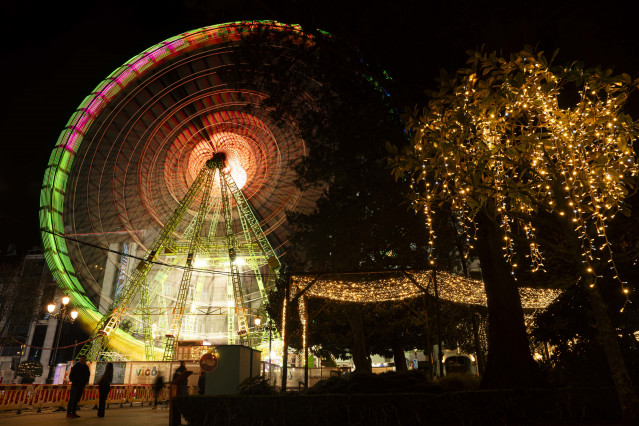 Las luces de Navidad en las calles de Vigo.