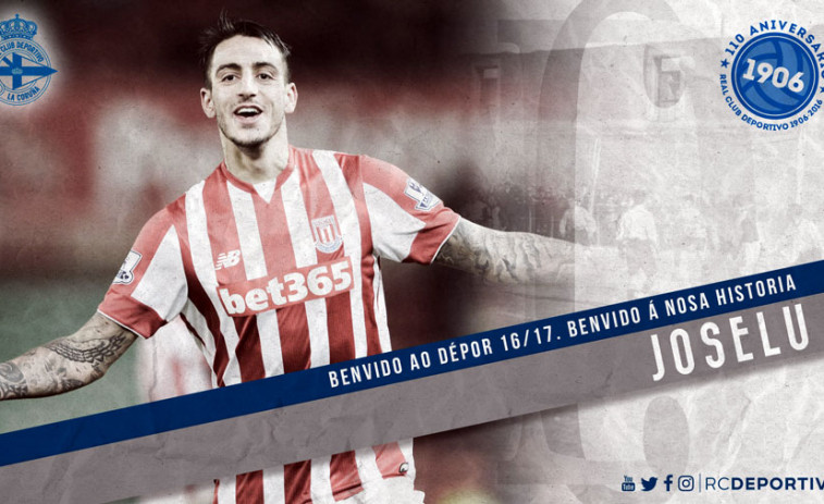 ​El Dépor incorpora a Joselu sobre la bocina