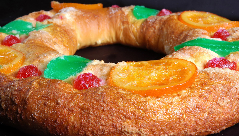Roscón de Reis tradicional