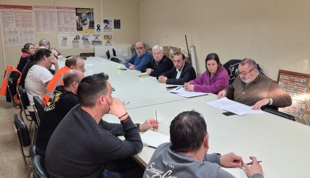 Reunión del PP de Lugo con el comité de empresa de Alcoa