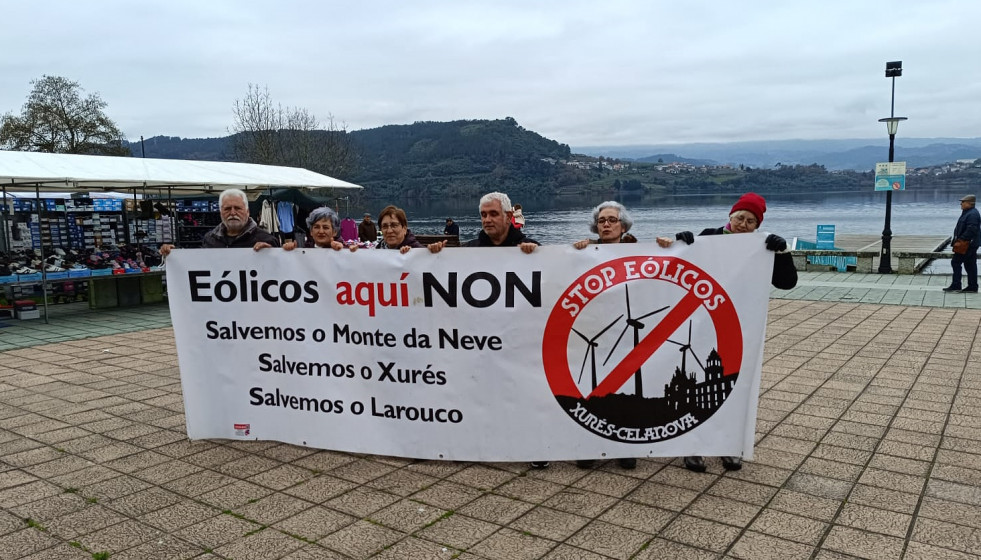 Una pasada protesta en Castrelo de Miño contra el Parque de Coto Novelle en una imagen de Salvemos o Xurés