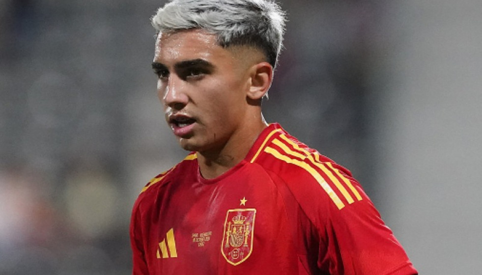 Yeremay jugando con la seleccion sub 21